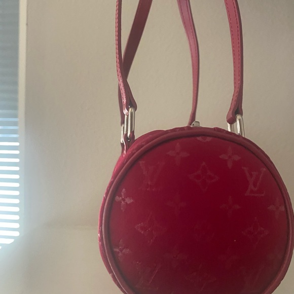 Louis Vuitton Red Satin Mono Papillon Bag - Picture 10 of 14